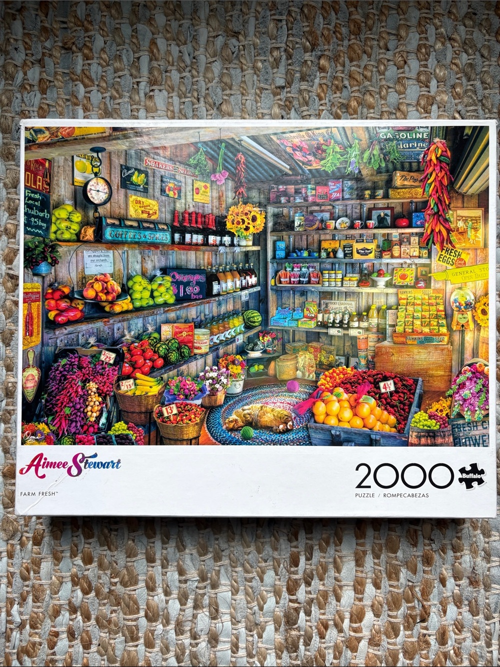 Aimee Stewart Farm Fresh 2000-Piece Jigsaw Puzzle - Multicolor Market Scene